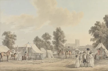 Un campamento en el parque de St. James