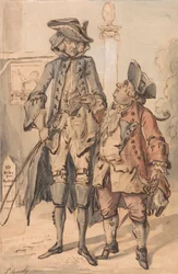 Caricatura de George Bubb Dodington y Sir Thomas Robinson