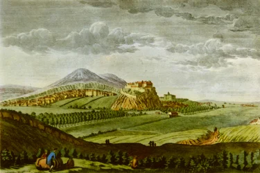 Edimburgo desde el Oeste, en la época de David Hume, c1750, 1943