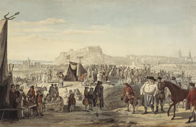 Feria de caballos en Bruntsfield Links, Edimburgo