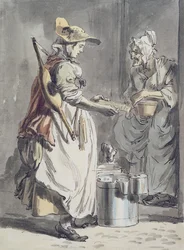 Gritos de Londres: Una Lechera, c.1759