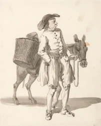 Londres llora: Niño con un burro