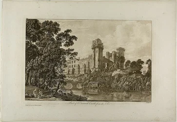 Parte del castillo de Warwick desde el sureste, lámina 4