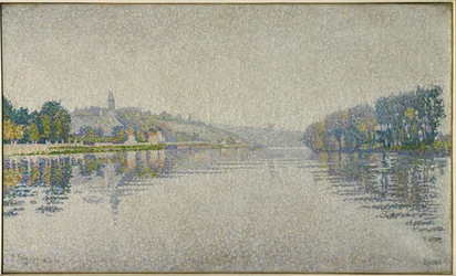 Las orillas del río. El Sena en Herblay (pintura sobre lienzo)