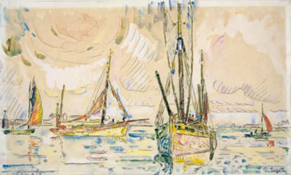 Barcos de pesca en el puerto de Locmalo