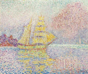 Bergantín italiano en Agay, 1901