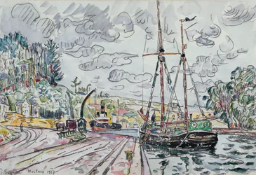 Paisaje en Pontrieux, 1927
