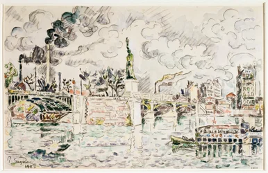 El puente de Grenelle en 1927