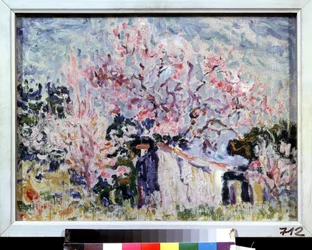 "Primavera en Provenza" (Primavera en Provenza) Pintura de Paul Signac (1863-1935) 1903 Museo Pushkin, Moscú