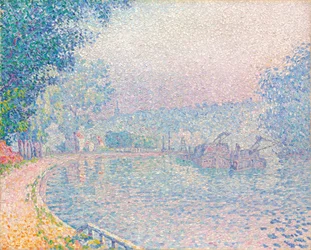 Samois, La Berge, mañana, 1901