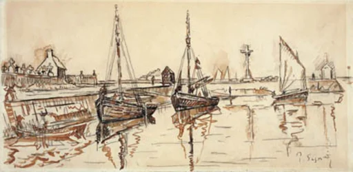 Veleros en el puerto de Barfleur
