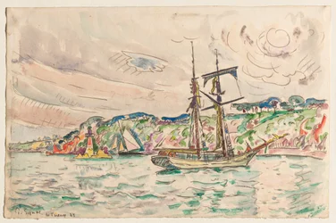 Barcos cerca del Río Trieux