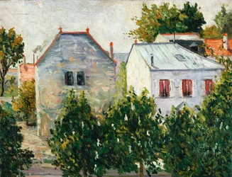 Jardín suburbano en Asnières, 1883