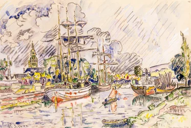 El puerto de Landerneau, 1921