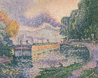 El remolcador, canal en Samois