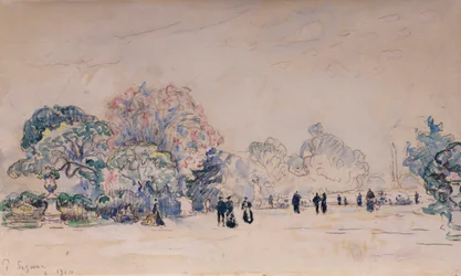 Las Tullerías, París, 1910