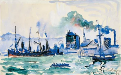 Vista del puerto en Boulogne-sur-Mer