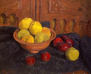 Naturaleza muerta con manzanas