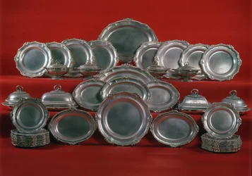 El Servicio Egremont, un servicio de cena de Jorge III (plata)