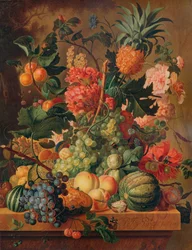 Frutas y flores, 1789