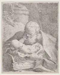 San José con el Niño Jesús