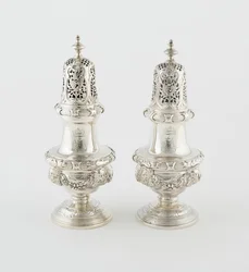 Par de saleros, Londres, 1732-43