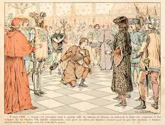 Ilustración tomada del libro “Juana de Arco” de Théodore Cahu e ilustrada por Paul De Sémant (1855-1915): El 9 de marzo