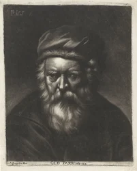 Portret de Thomas Parr Old Parr: aeta 152 (título sobre el objeto)