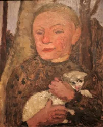 1904 Modersohn-Becker Niña con cordero