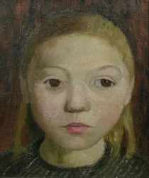 Cabeza de una niña