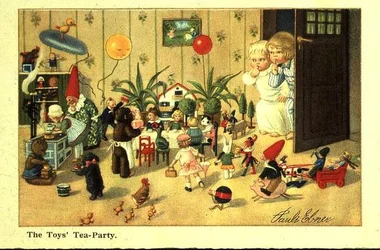 La fiesta del té de los juguetes