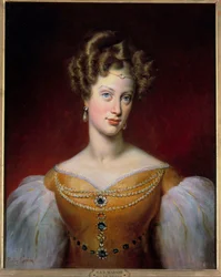 Retrato de Marie Caroline, Princesa de Borbón - Sicilia y Duquesa de Berry (1798-1870)