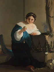 Cydippe con la manzana de Acontius