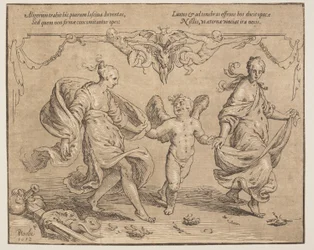 Cupido con juventud y lujo