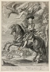 Fernando de Austria a caballo