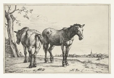Dos caballos de arado Caballos (título de la serie)