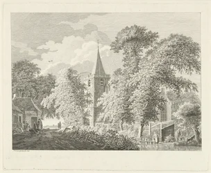 Vista del pueblo en Maartensdijk, 1753