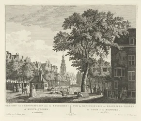 Vista del Munttoren en Amsterdam Vista desde 