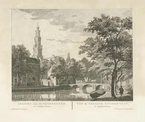 Vista de Westerkerk y Westerhal, visto desde Keizersgracht Vista de Westerkerk, en Amsterdam / Vue de l