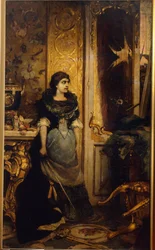 La última etapa. Pintura de Pavel Alexandrovich Svedomsky (Svedomski) (1849-1904), huile sur toile