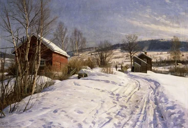 Un paisaje invernal, Lillehammer