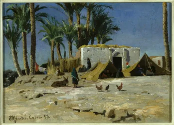 Campamento beduino en El Cairo