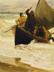 Pescador regresando a casa, Skagen, 1885