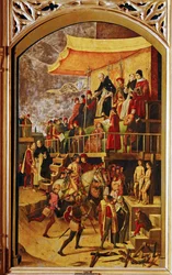 Autodafe de Santo Domingo de Guzman (pintura sobre madera)