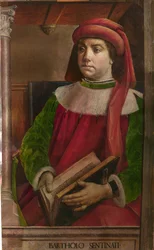 Bartole, en latín Bartolus de Saxoferrato (1313-1356). Tamaño: 95x57, hacia 1473-1475, Galleria Nazionale delle Marche, Urbino