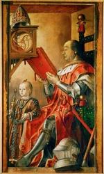 Federigo da Montefeltro y su hijo