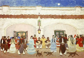 Bailando en el Patio