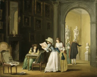 Interior de una colección de arte
