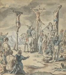 La crucifixión de Cristo, finales del siglo XVIII