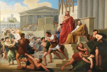 El rapto de las sabinas, 1823-1824